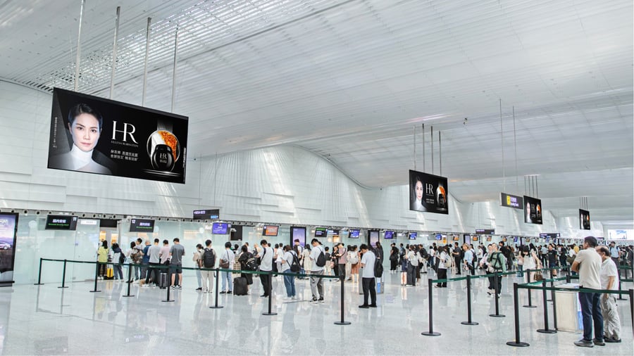 T2 Domestic Departure Security Zone Digital Billboard Package