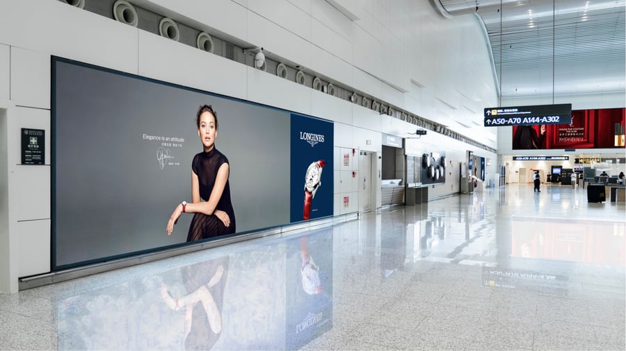 T2 International Departure Corridor Area Lightbox Package