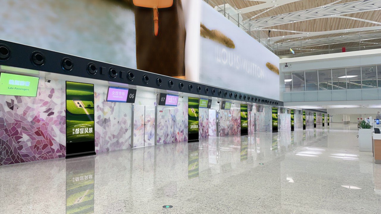 T3 Domestic Departure Security Checkpoint Digital Signage Package