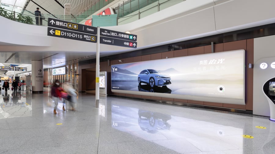 Domestic and International Arrival Baggage Hall Entrance Lightbox Package