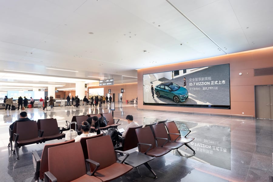 T2 Domestic Arrival Baggage Hall Lightbox D2