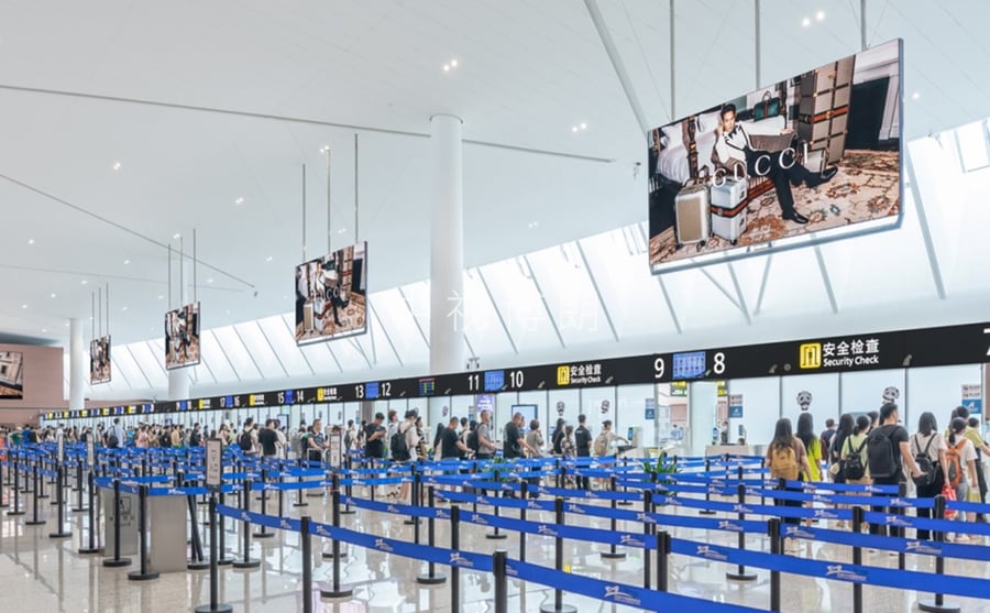 T2 Domestic Departure Security Hall Digital Billboard Package
