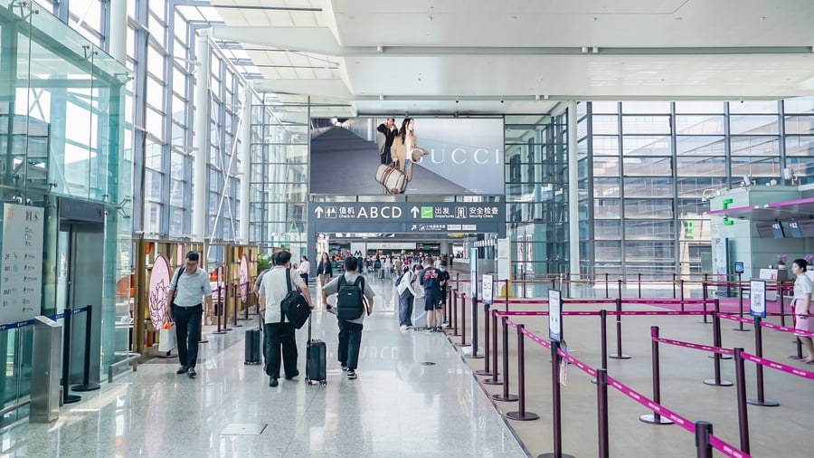 Shanghai Hongqiao T2 Domestic Departure Digital Billboard Network