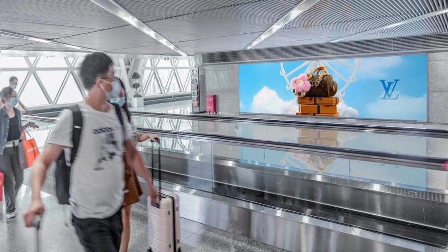 T2 Domestic Arrival Corridor Lightbox