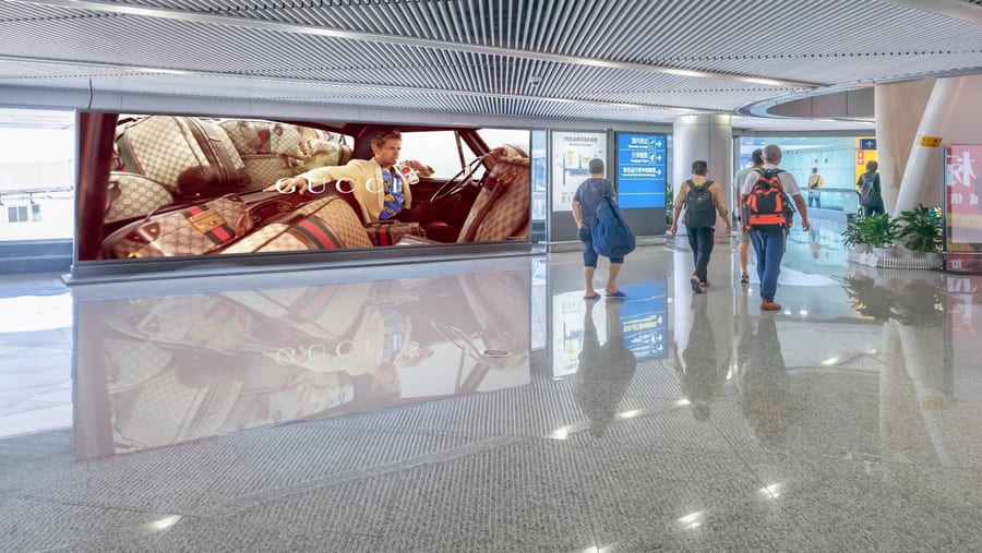 T2 Domestic Arrival Corridor Lightbox