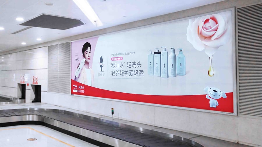 T3 Domestic Baggage Claim Carousel Wall Lightbox 78