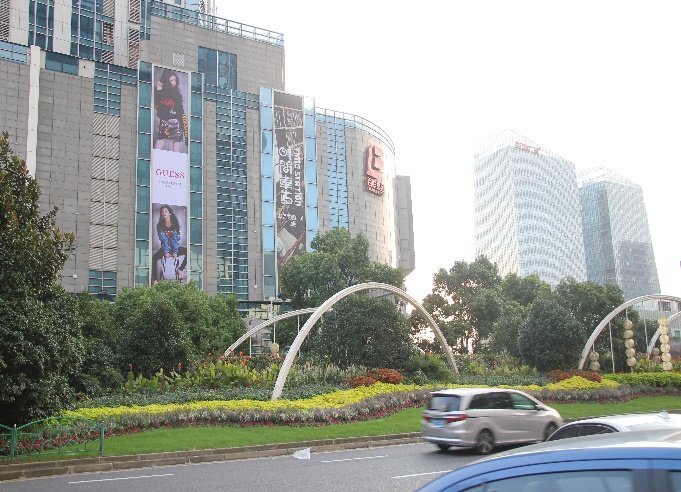 Shanghai Yangpu Wujiaochang ZX Fun Plaza East Wall Positions 03-08 Backlit Billboards